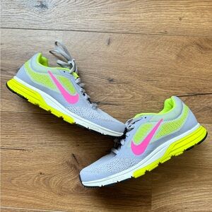 Nike Womens Air Zoom Fly 2 707607-503 Purple Neon Running Shoes Lace Size 6.5